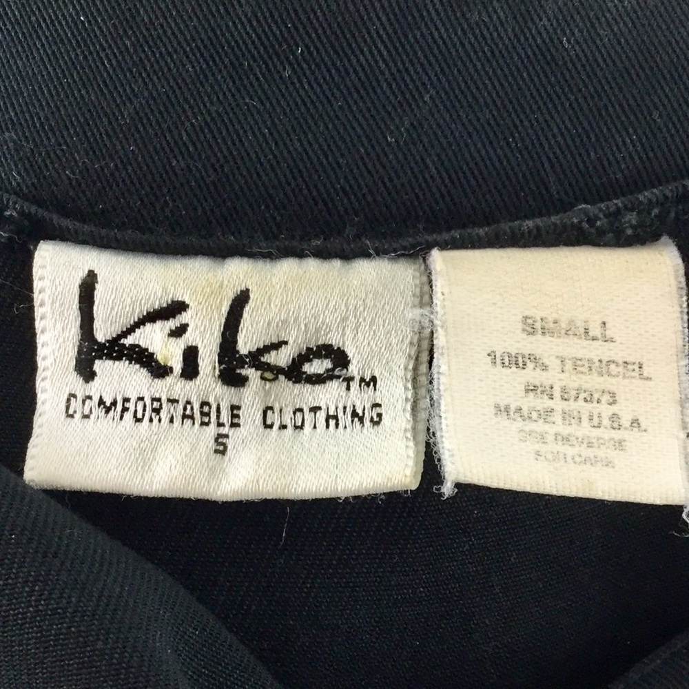 Vintage KIKO COMFORT CLOTHING Empire Waist Maxi Shirt Dress 100% Tencel Size S - Picture 15 of 16